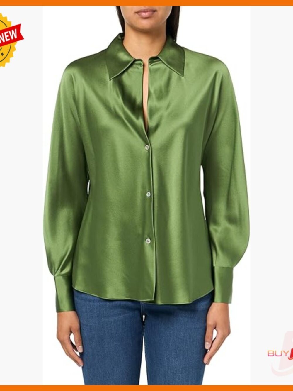 Silk Satin Blouse Long Sleeve Dolman Sleeves Bias Cut
